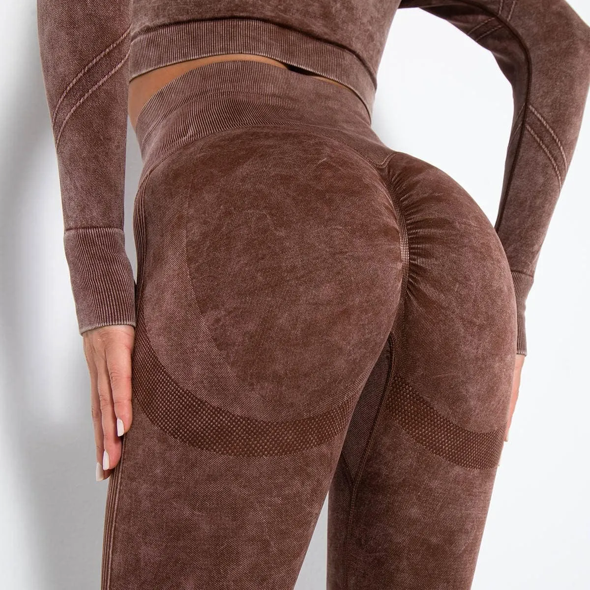 Akklian Gym Yoga Pants Compression Leggings for Women High Waist Butt Lifting Leggings Comfy Stretchy Striped Sports Leggings