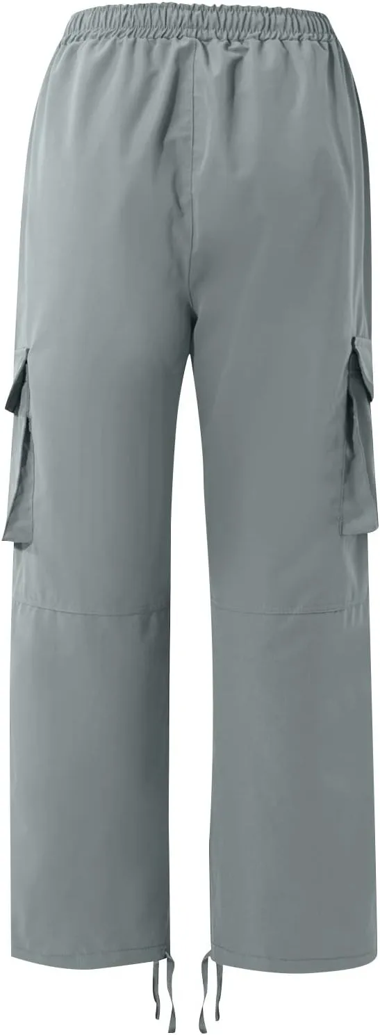 Baggy Cargo Pants for Men Relaxed Fit Lightweight Cargo Jogger Sweatpants Outdoor Workout Work Pants with Pockets