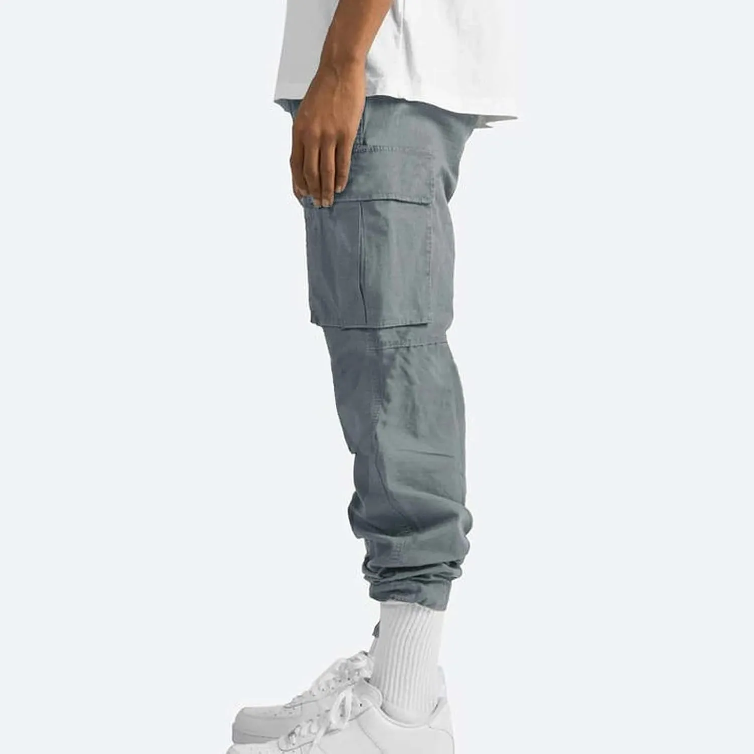 Baggy Cargo Pants for Men Relaxed Fit Lightweight Cargo Jogger Sweatpants Outdoor Workout Work Pants with Pockets
