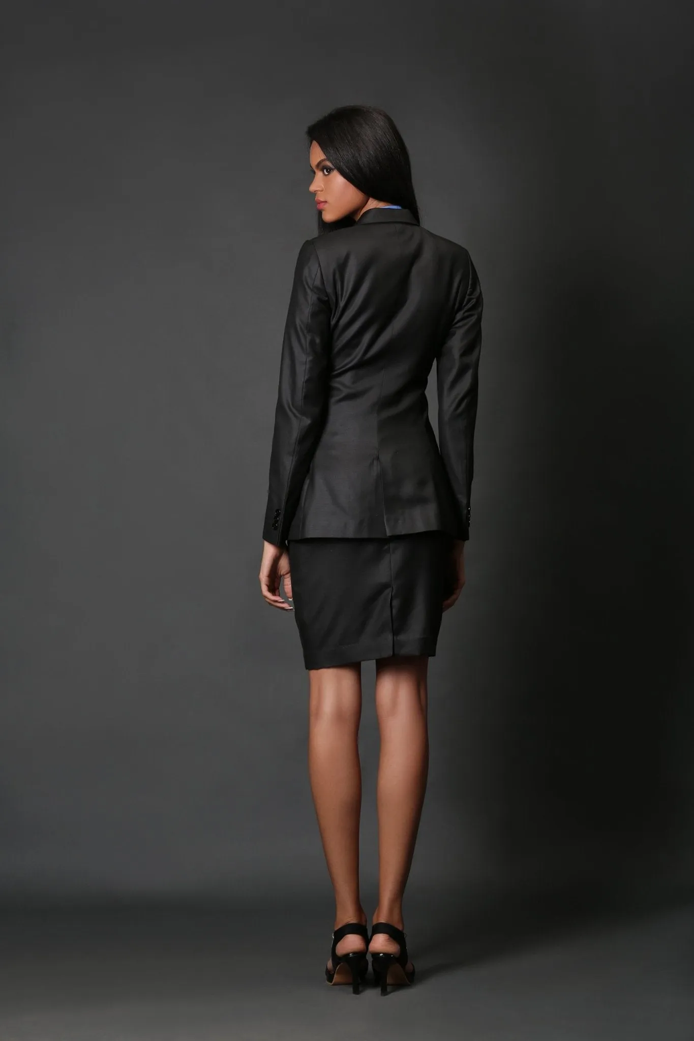 Black Double Breasted Blazer