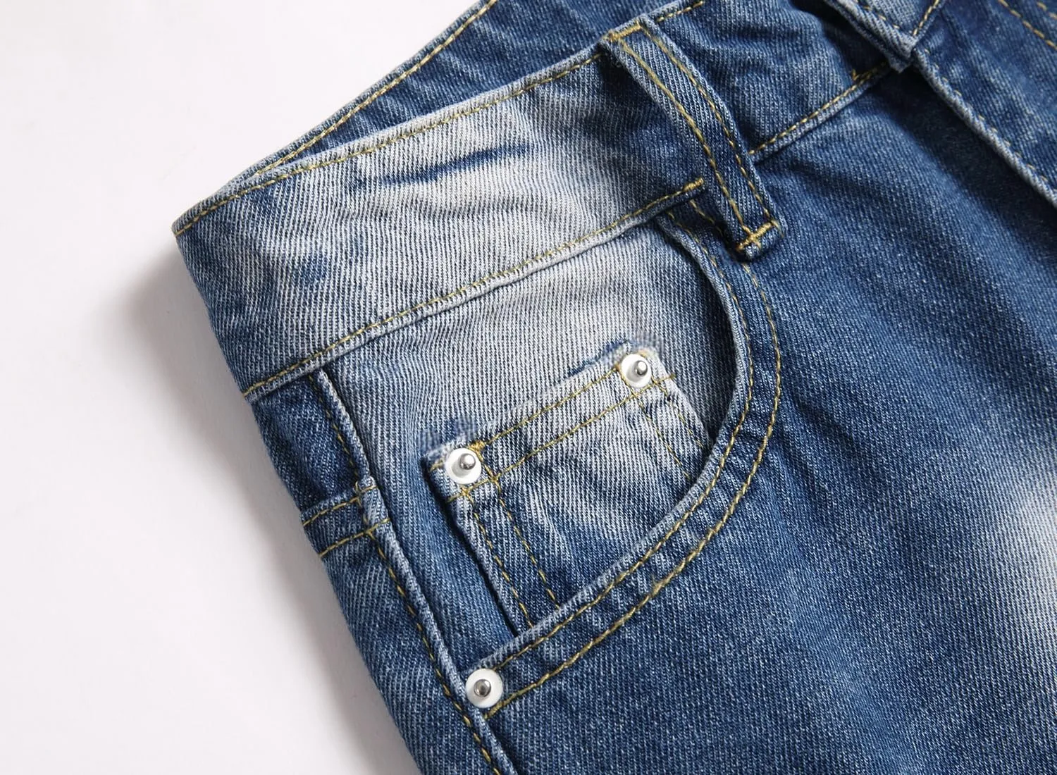 Boy's Ripped Jeans Stacked Destroyed Distressed Skinny Fit Fashion Comfy Denim Jeans Pants
