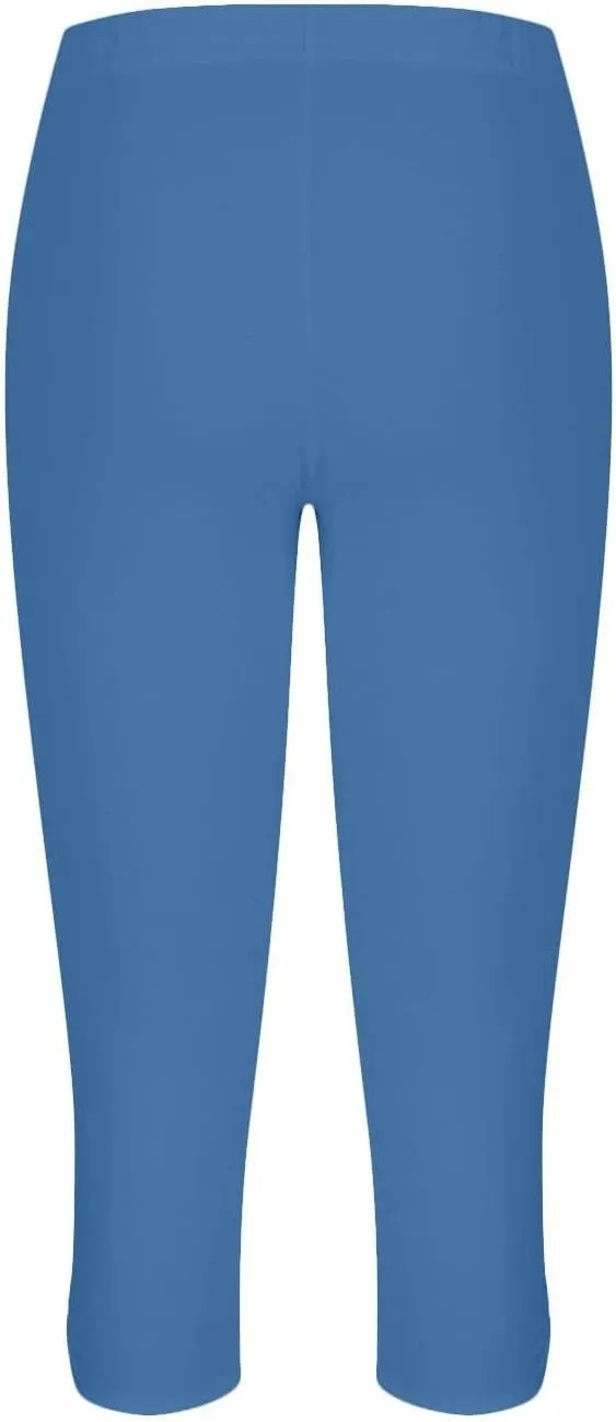 Capri Leggings for Women 2025 Summer Cropped Pants High Waist Yoga Capris Stretchy Workout Leggings Compression Pants