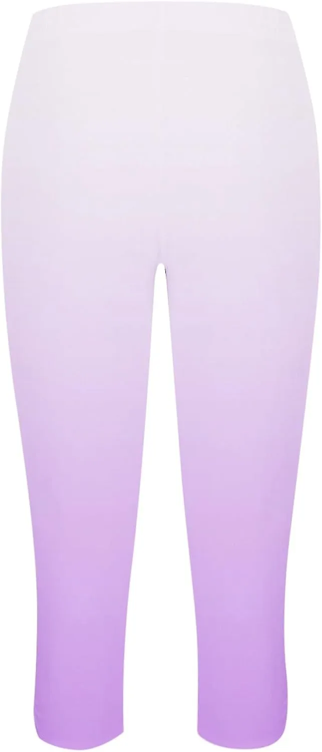 Capri Leggings for Women Summer Dressy Cropped High Waist Yoga Pants Comfy Stretchy Leggings Workout Compression Pants