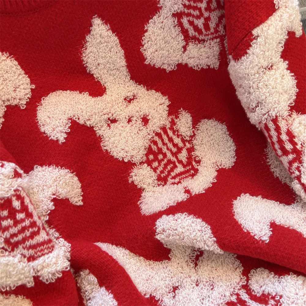 Christmas Bunny Thermal Sweater