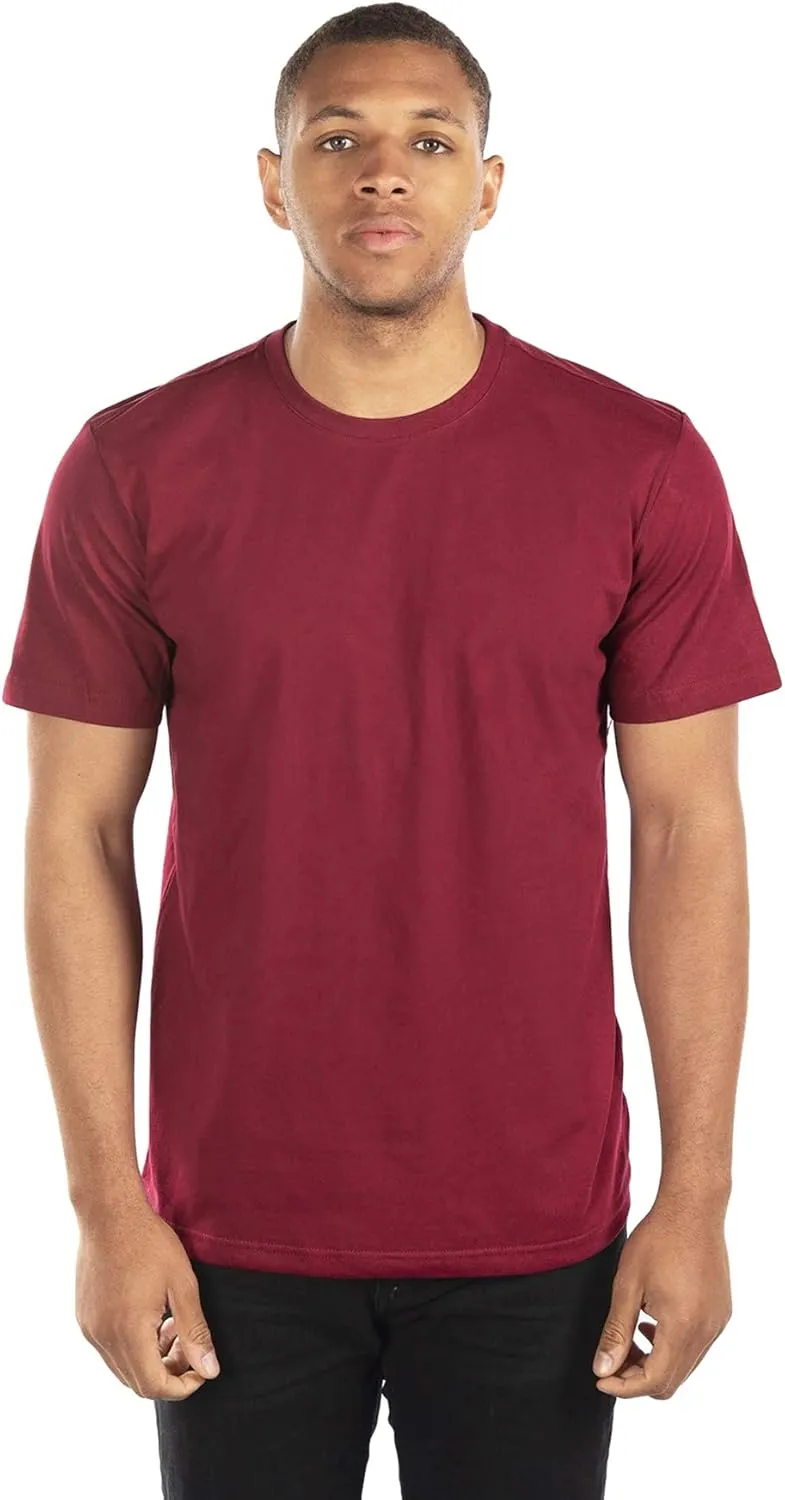 City Lab Men's Classic Fitted Soft Cotton Short Sleeve T-Shirt - Available in V-Neck and Crewneck T-Shirt