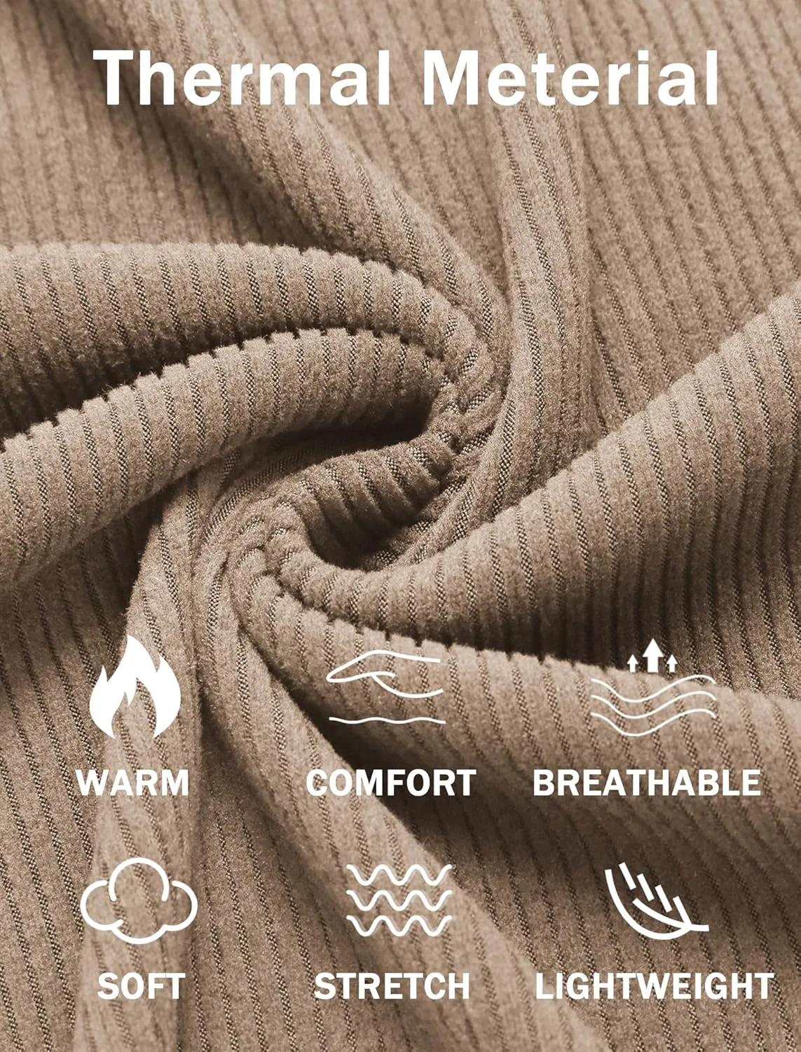 COOFANDY Men's Mock Turtleneck Sweater Long Sleeve Half Neck Pullover Thermal Casual Ribbed High Neck Pullover Sweater
