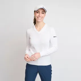 Dame Økologisk Casual Sweater, Hvid