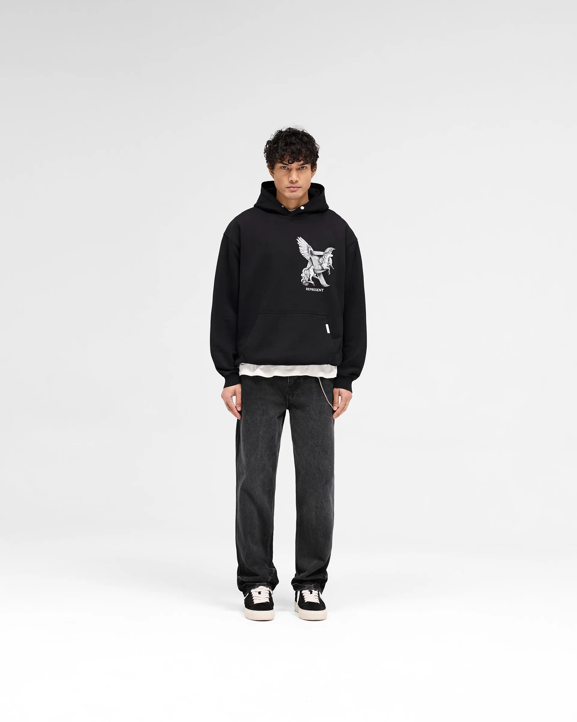 Elegance In Motion Hoodie - Jet Black
