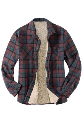 fleece thermal shirt jacket