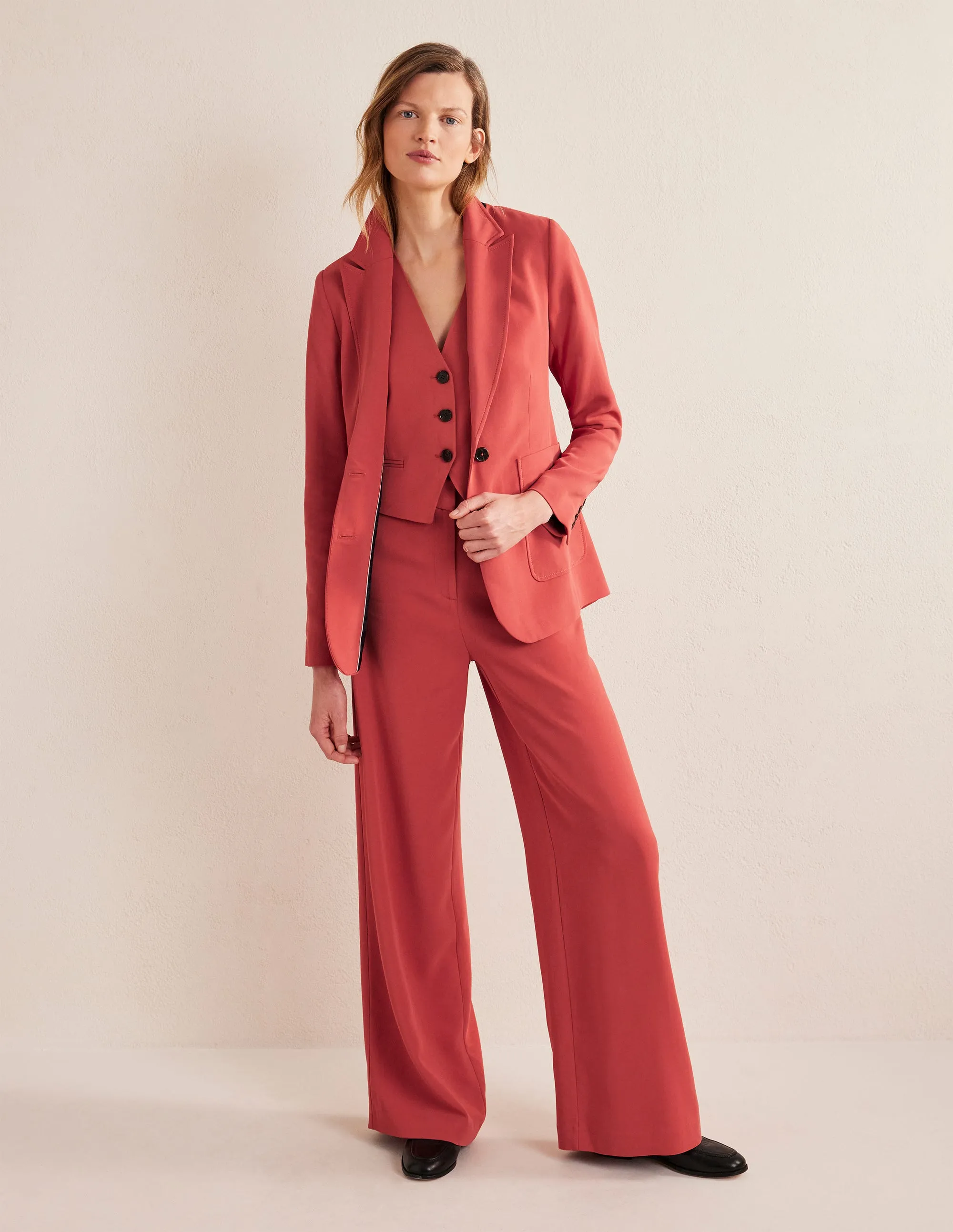 Fluid Tailored Blazer-Fox