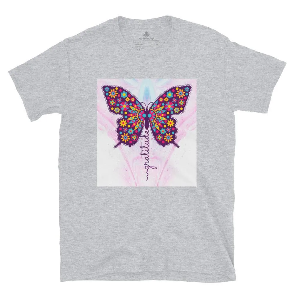 Gratitude Butterfly | Unisex Soft Style T-Shirt