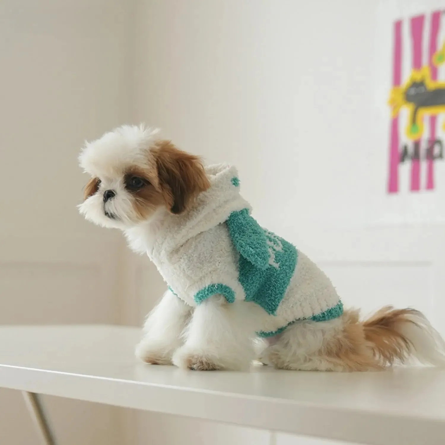 Half & Fuzz Sweater