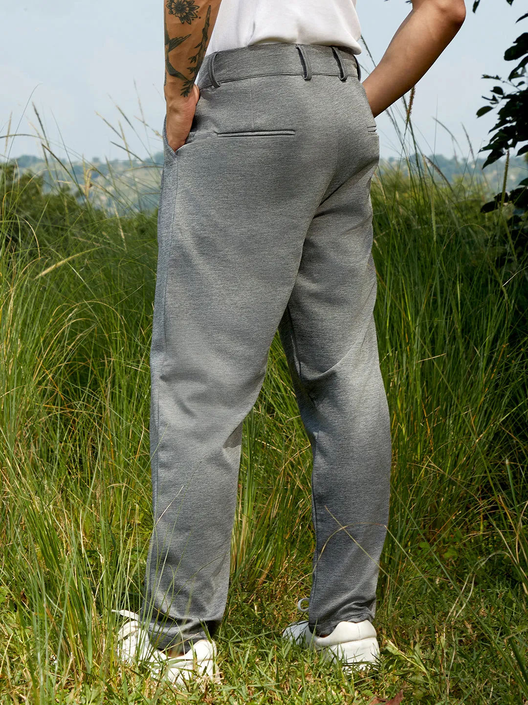 Heathered Tailored Trousers