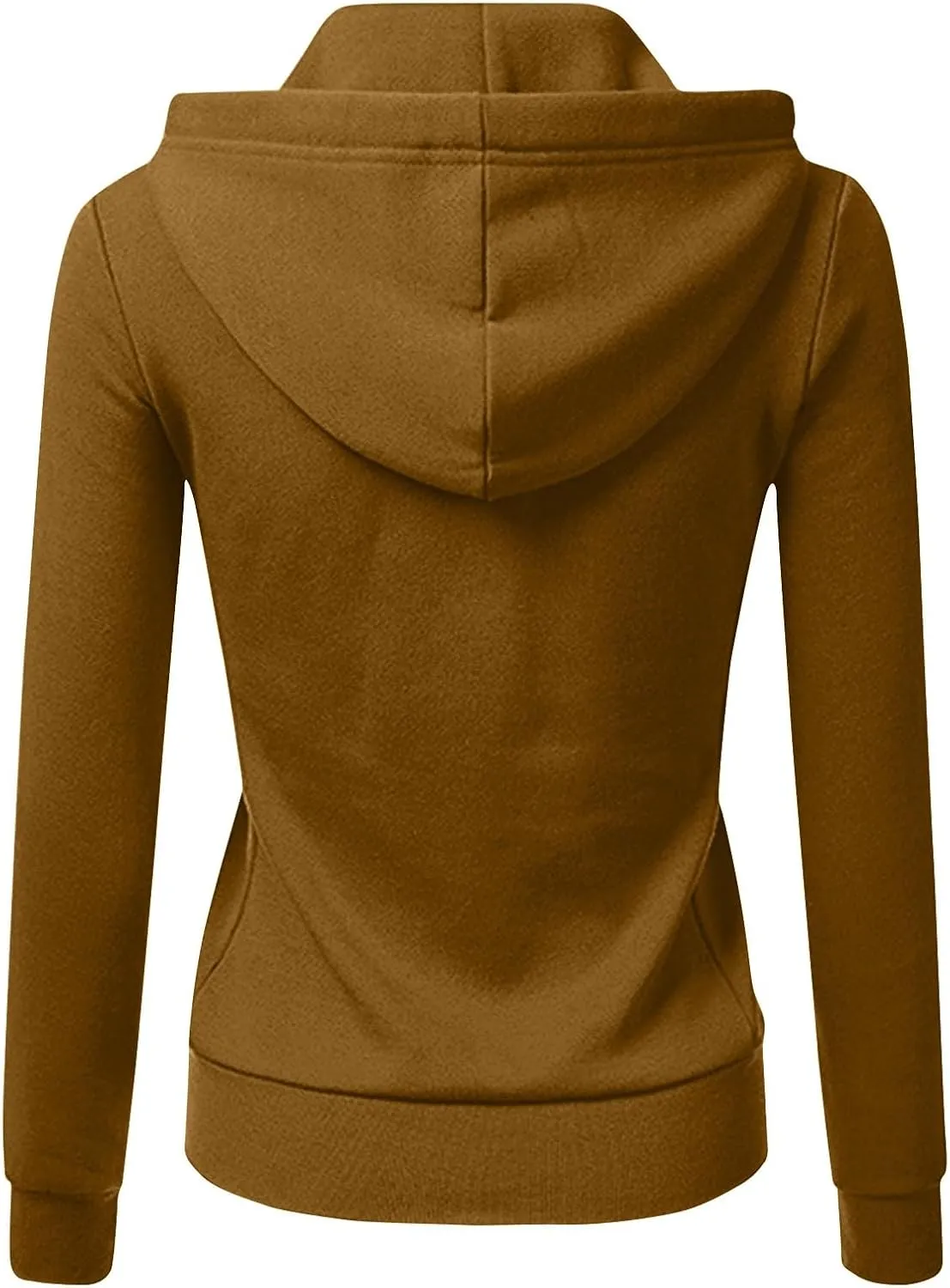 Hoodie Jackets For Women Solid Color Lightweight Drawstring Sweatshirt With Pocket 2024 Fall Casual Thin Coat
