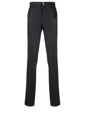 Logo-plaque tailored trousers