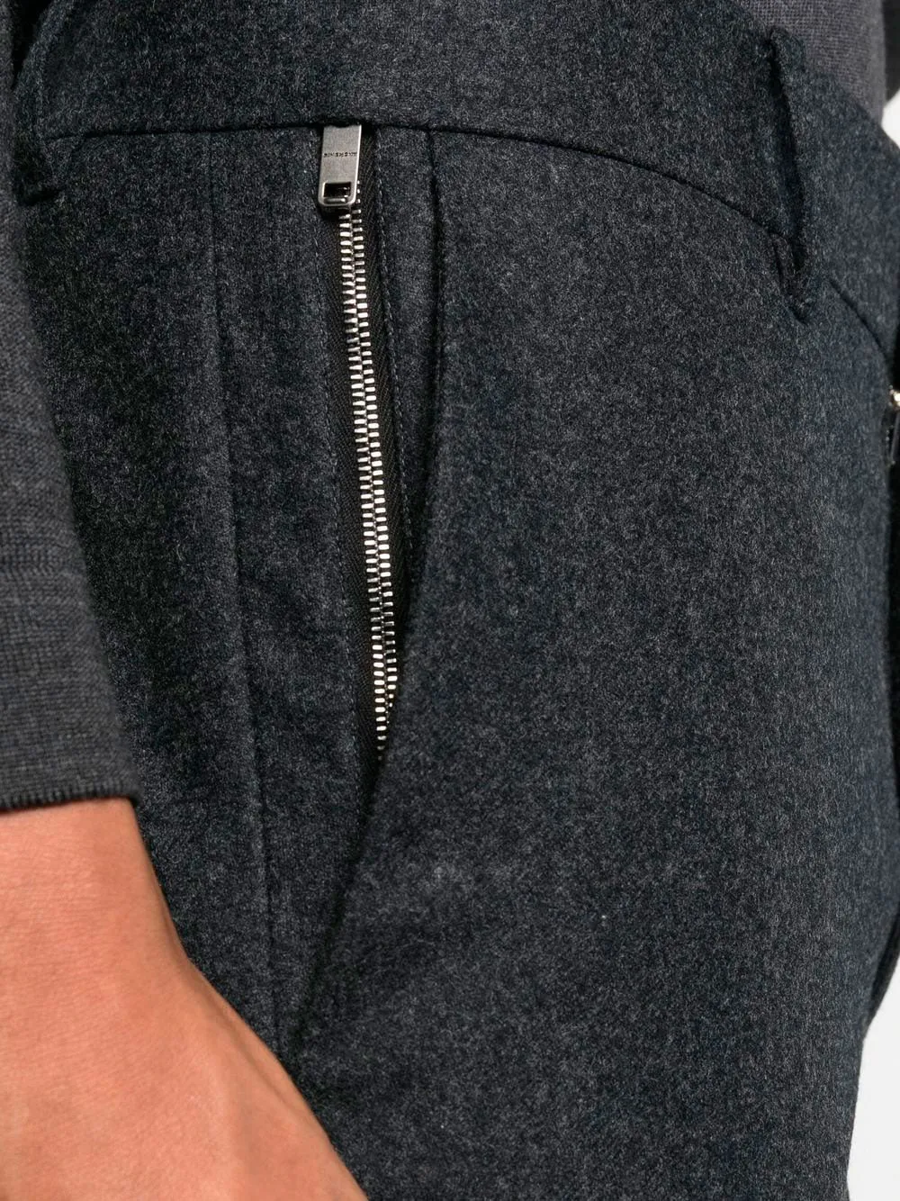 Logo-plaque tailored trousers