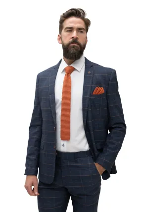 Marc Darcy Jenson Marine Navy Check Blazer