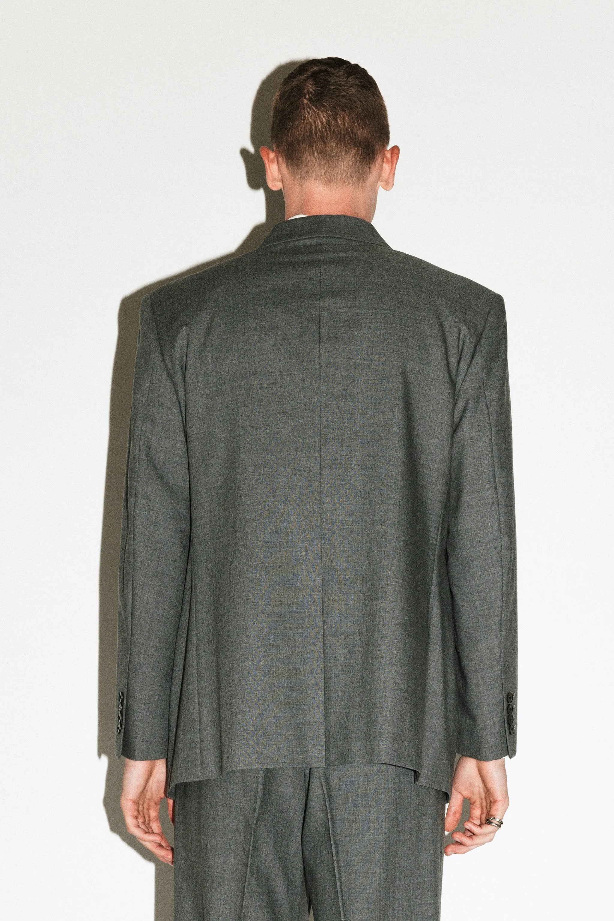 Marmont Double-Breasted Blazer  |  Smoke