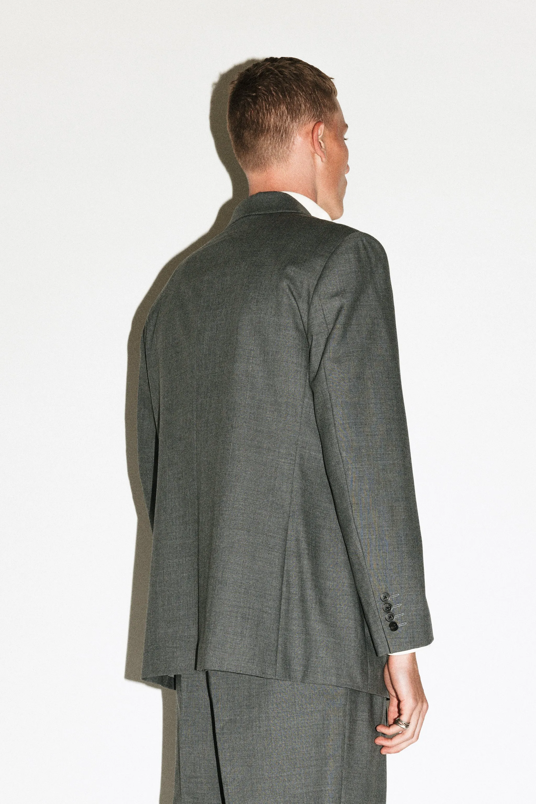 Marmont Double-Breasted Blazer  |  Smoke