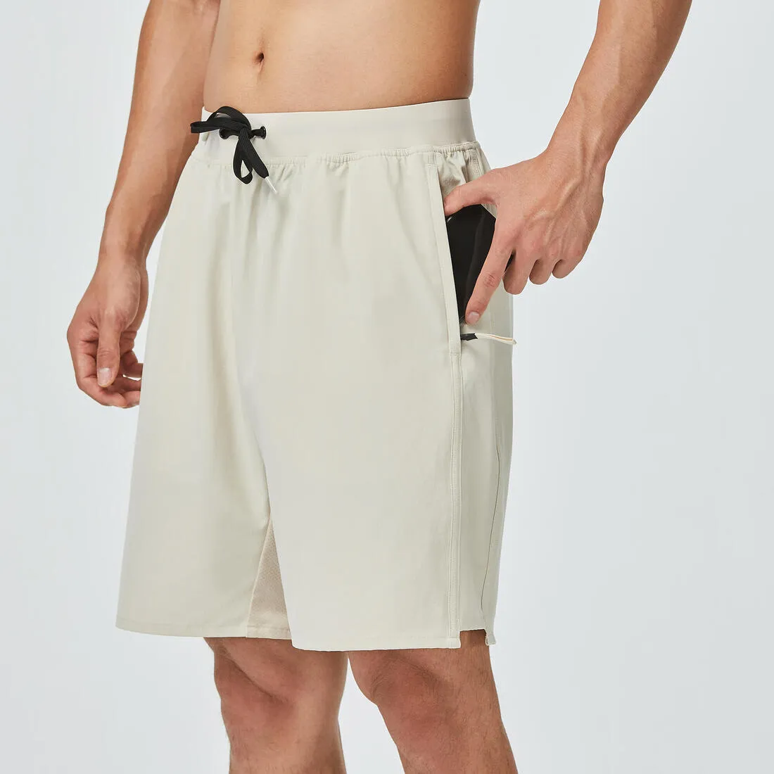 Men's Zip Pocket Breathable Fitness Shorts