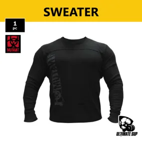 Mutant LONG SLEEVE THERMAL SWEATER – Leave Humanity Behind,  Black