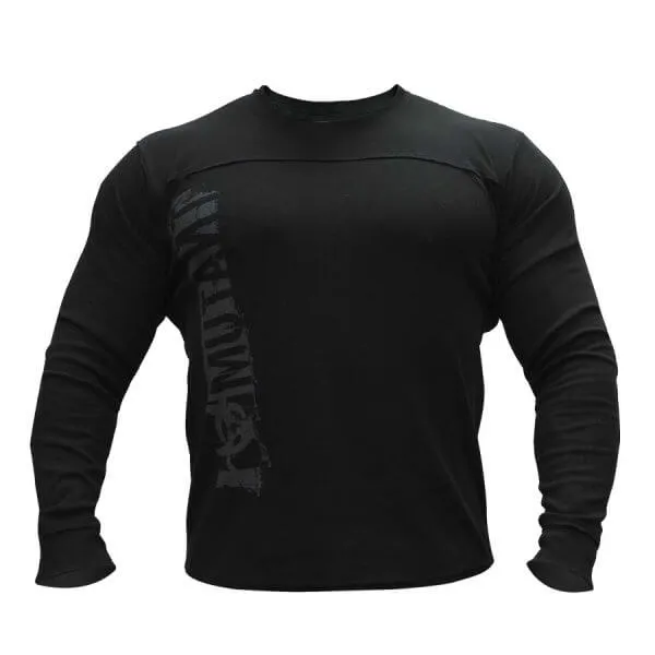 Mutant LONG SLEEVE THERMAL SWEATER – Leave Humanity Behind,  Black