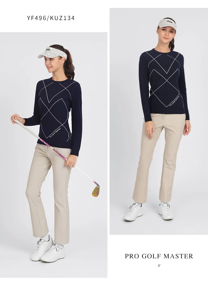 PGM YF496 ladies pull over golf down bottom sweater women golf sweater