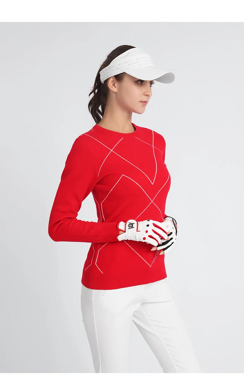 PGM YF496 ladies pull over golf down bottom sweater women golf sweater