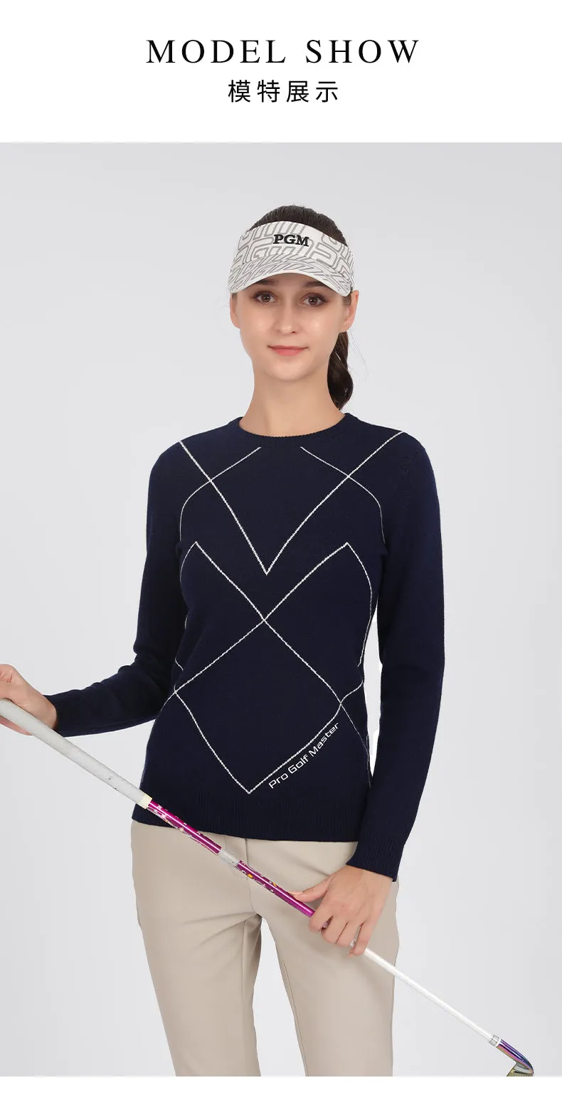 PGM YF496 ladies pull over golf down bottom sweater women golf sweater