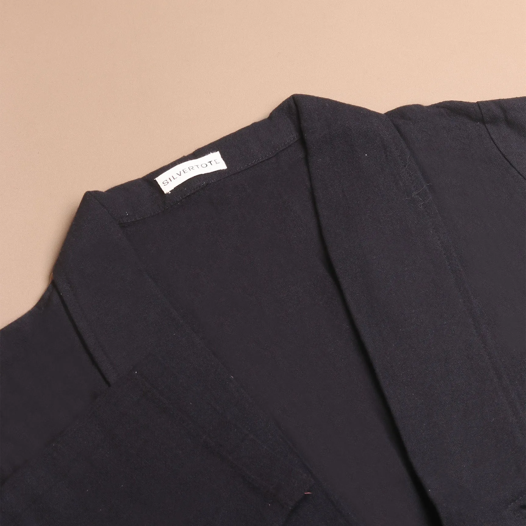 Silvertote Apparel Pakaian Wanita Margot Linen Oversize Blazer