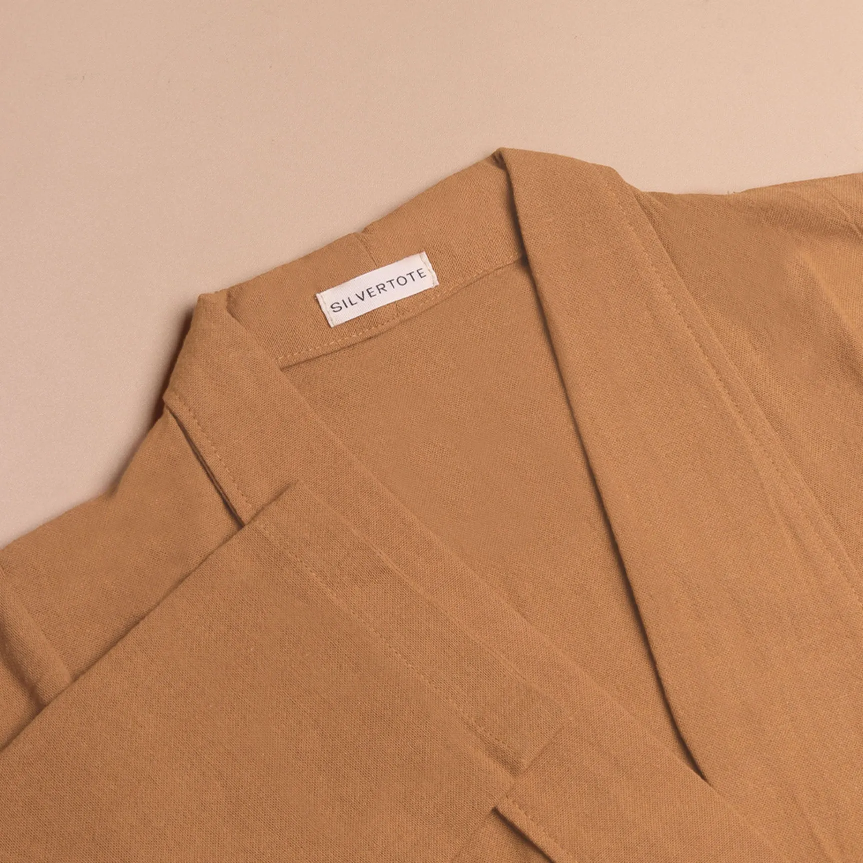 Silvertote Apparel Pakaian Wanita Margot Linen Oversize Blazer