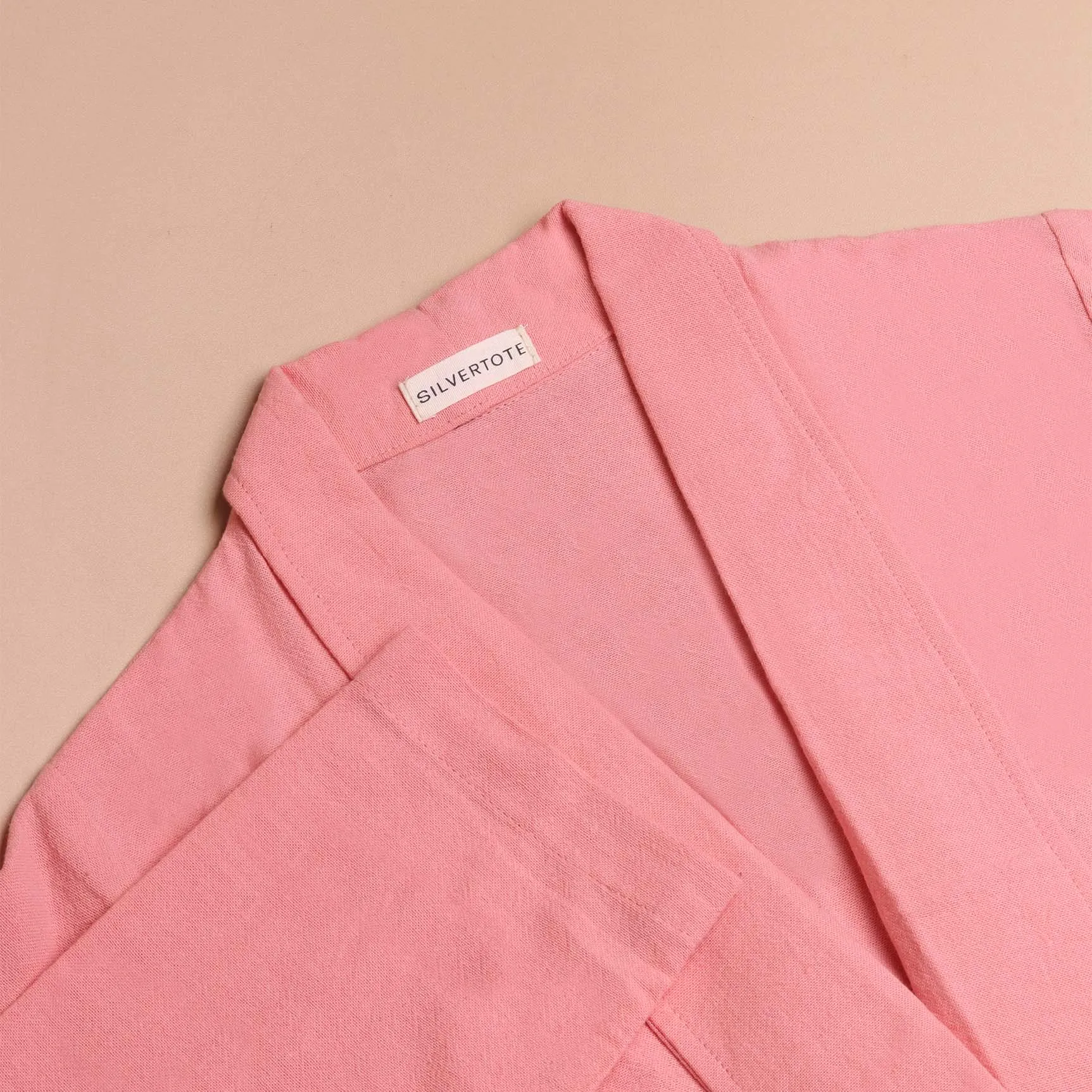 Silvertote Apparel Pakaian Wanita Margot Linen Oversize Blazer