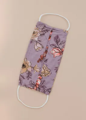 Soft Lilac Floral Facemask