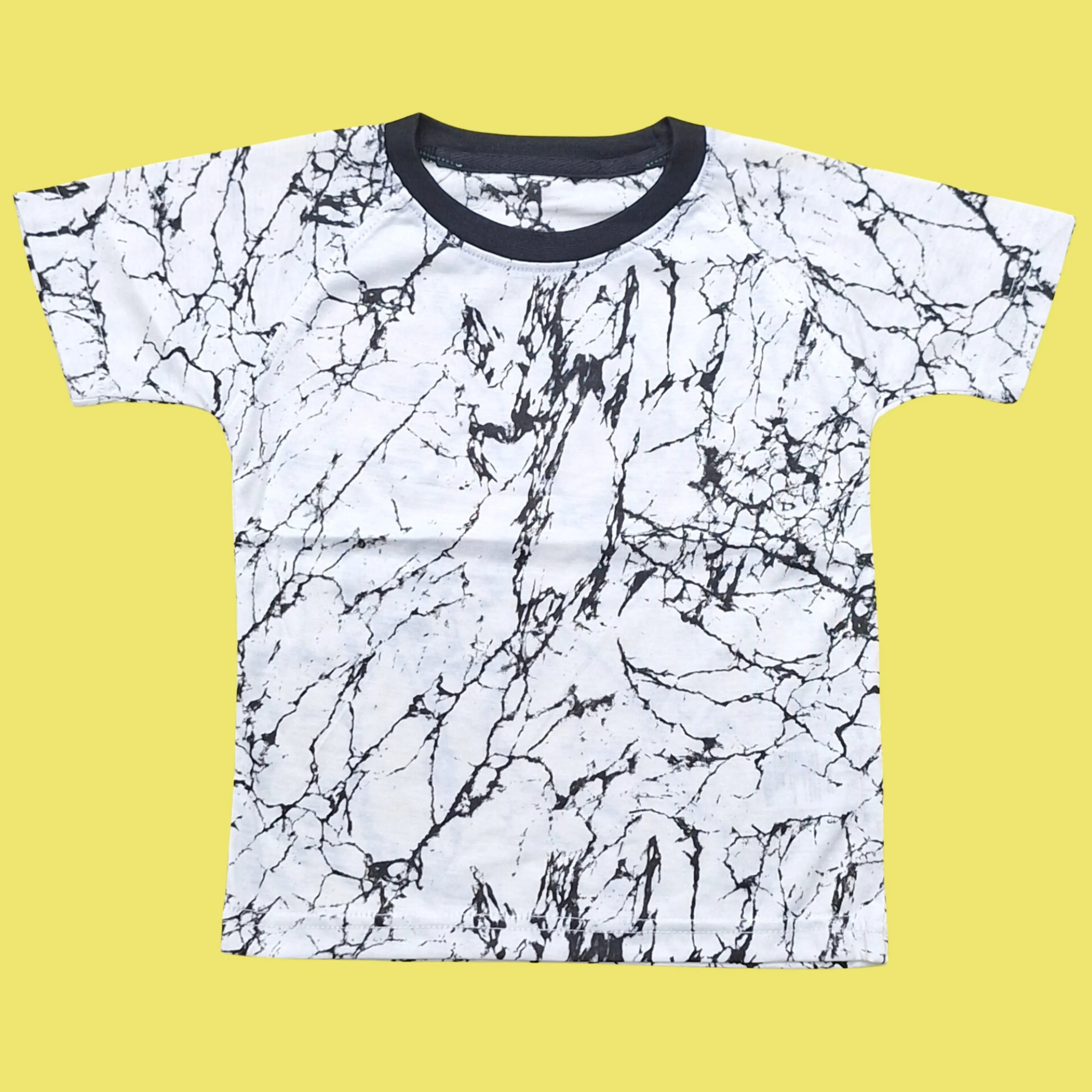 Super Kid - T-Shirt & Denim Shorts - Abstract