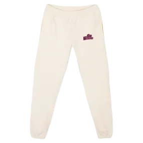 SWSWEATSPURP Cream Relaxed Sweatpants.