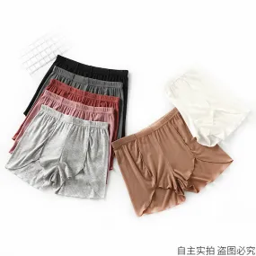 Women Anti-Exposed Thin Ruffle Track Breathable Shorts