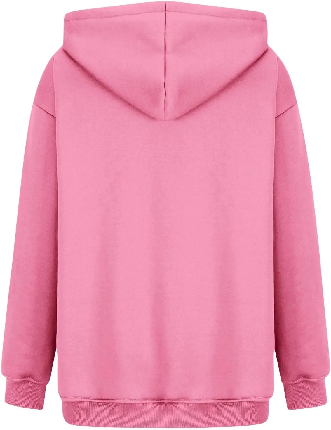 Women's Fall Winter Oversized Hooded Casual Trendy Long Sleeve Solid Loose Fleece Sweatshirt With Pockets, S-2XL