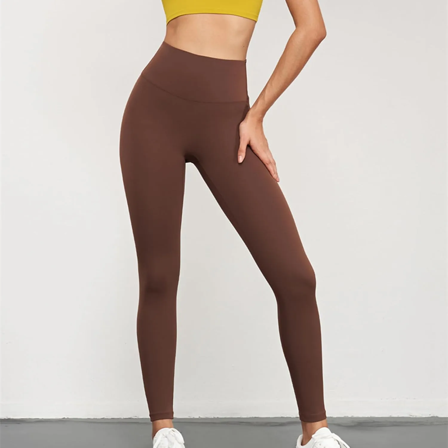 Women's High Waist Yoga Pants Fitness Leggings Stretchy Tight Long Leggings Tummy Control Workout Pants