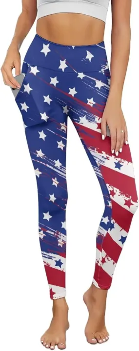 Women's Leggings with Pockets Tummy Control High Waist Yoga Leggings Soft Stretchy Workout Yoga Pants